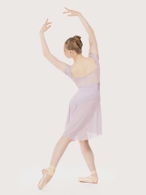 Long High-Low Skirt Iced Lilac