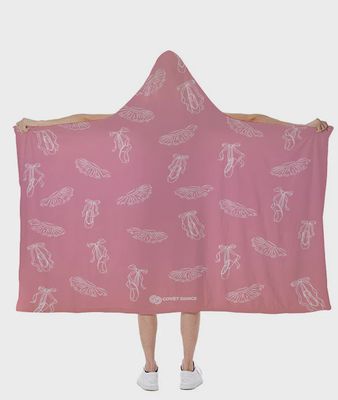 Pointe Shoes &amp; Tutus Hooded Blanket