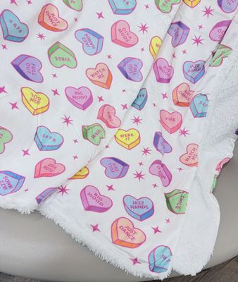 Candy Coded Hooded Blanket