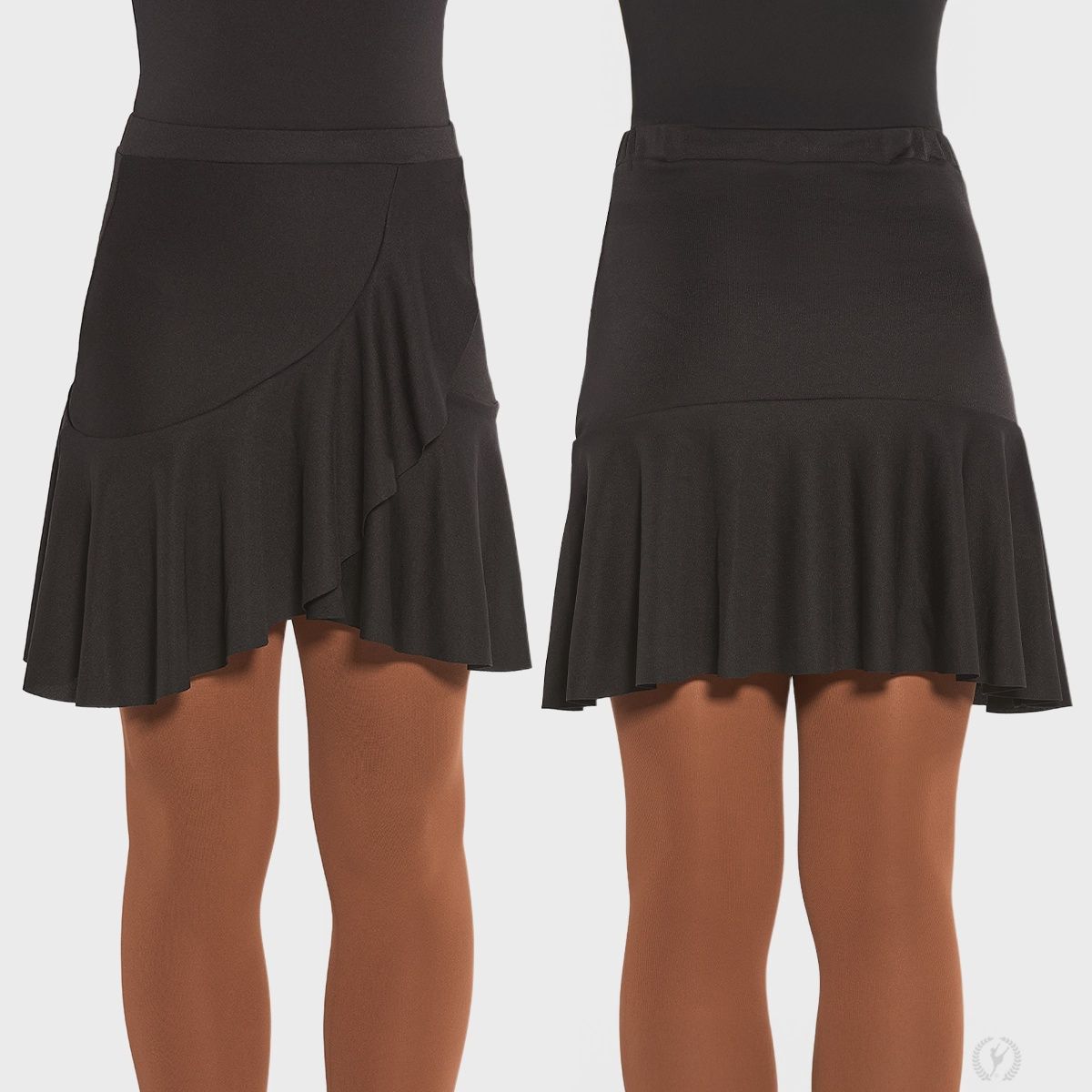 Womens Latin Dance Skirt 13668, Color: BLK, Size: XS