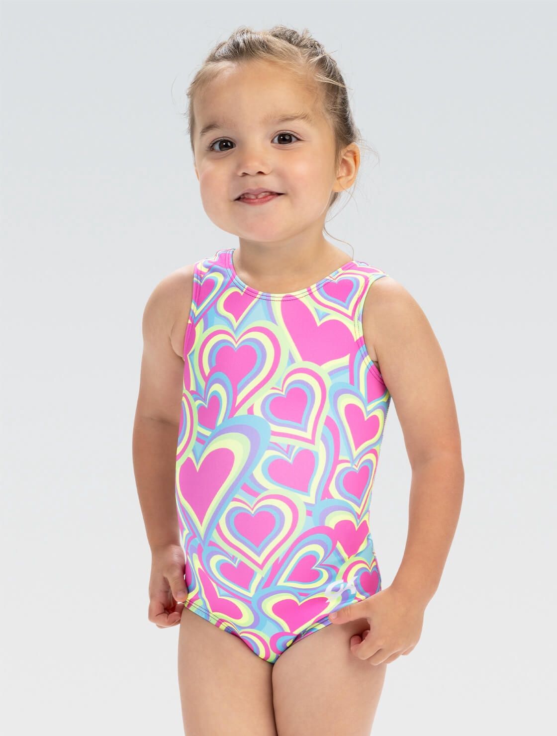 GKids Rainbow Hearts Tank Leotard E5300