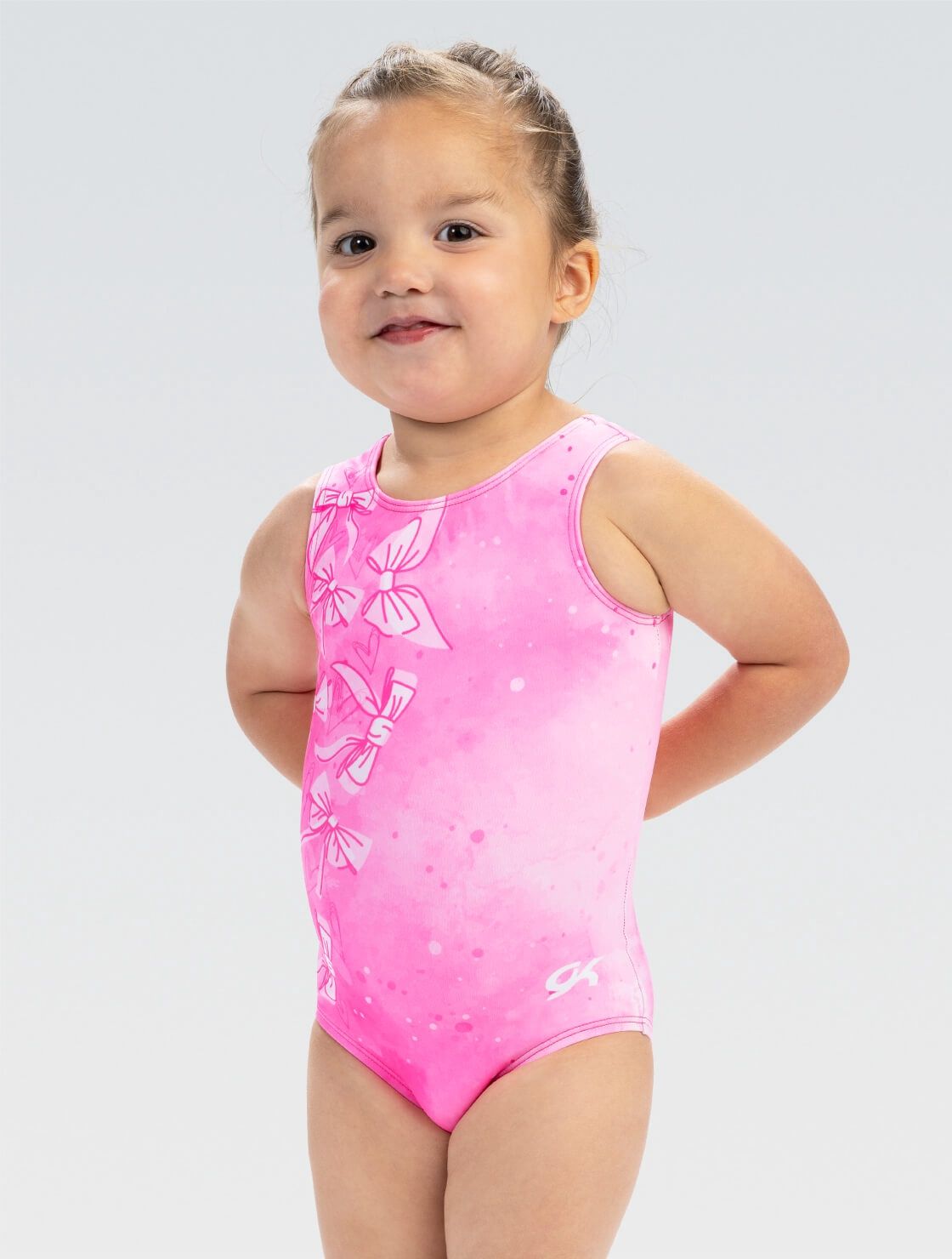 GKids Blush Bows Tank Leotard E5299