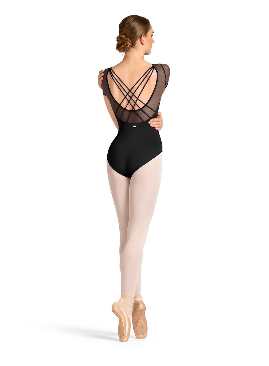 Strap Back Leotard M20009LM, Color: BLK, Size: P