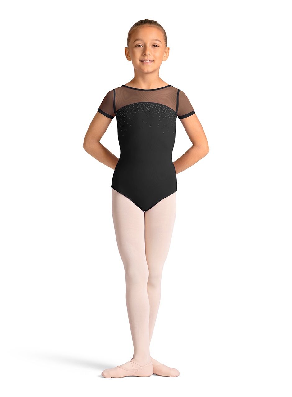 Girls' Leotard M20008C, Color: BLK, Size: 2/4