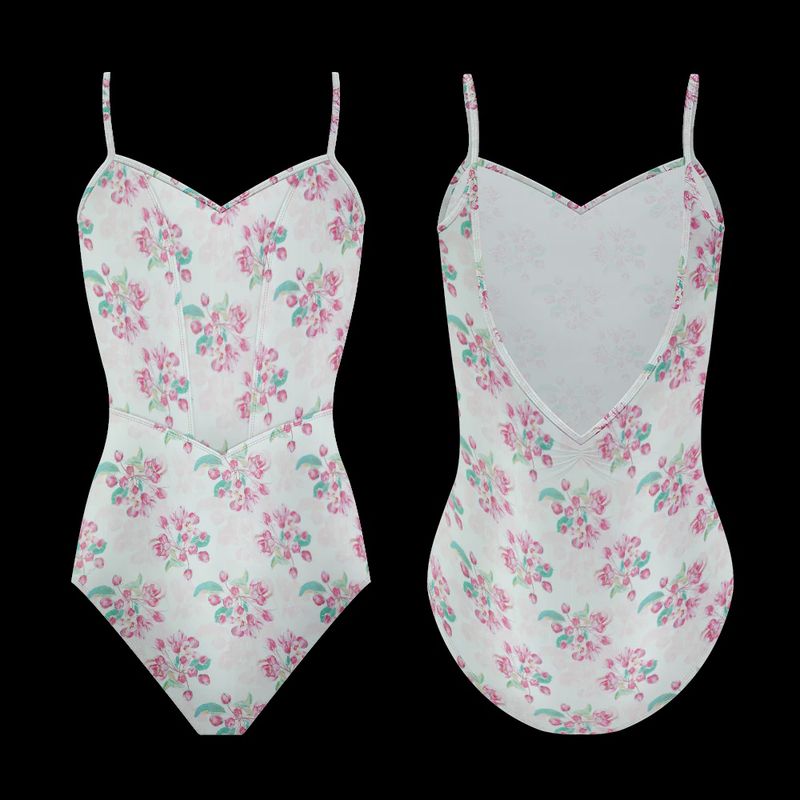 Jardin Leotard Flora Rose L0002L