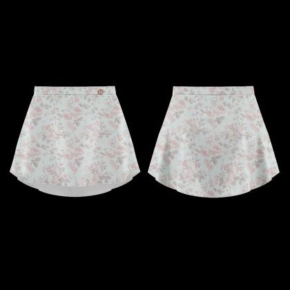 Patterned Skirt Perle S0001L
