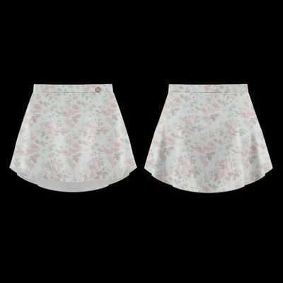 Patterned Skirt Perle S0001L