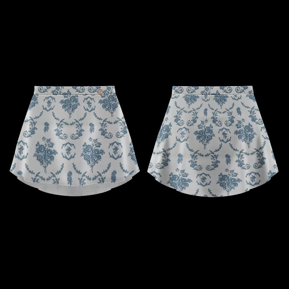 Patterned Skirt Baroque S0001L