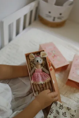 Mouse Lulu in A Box with the Bedding Summer Gift