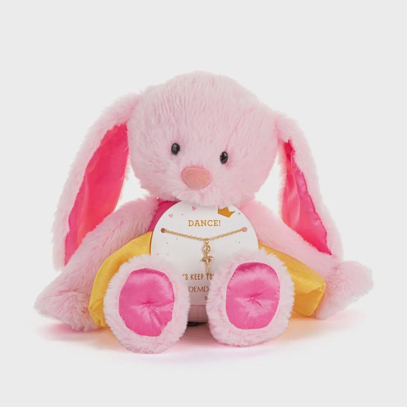 Pink Bunny + Dance Necklace (9 inch)