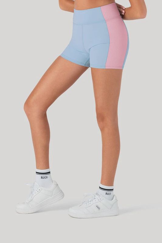 Girls Arch Contrast Rib Short D55750G