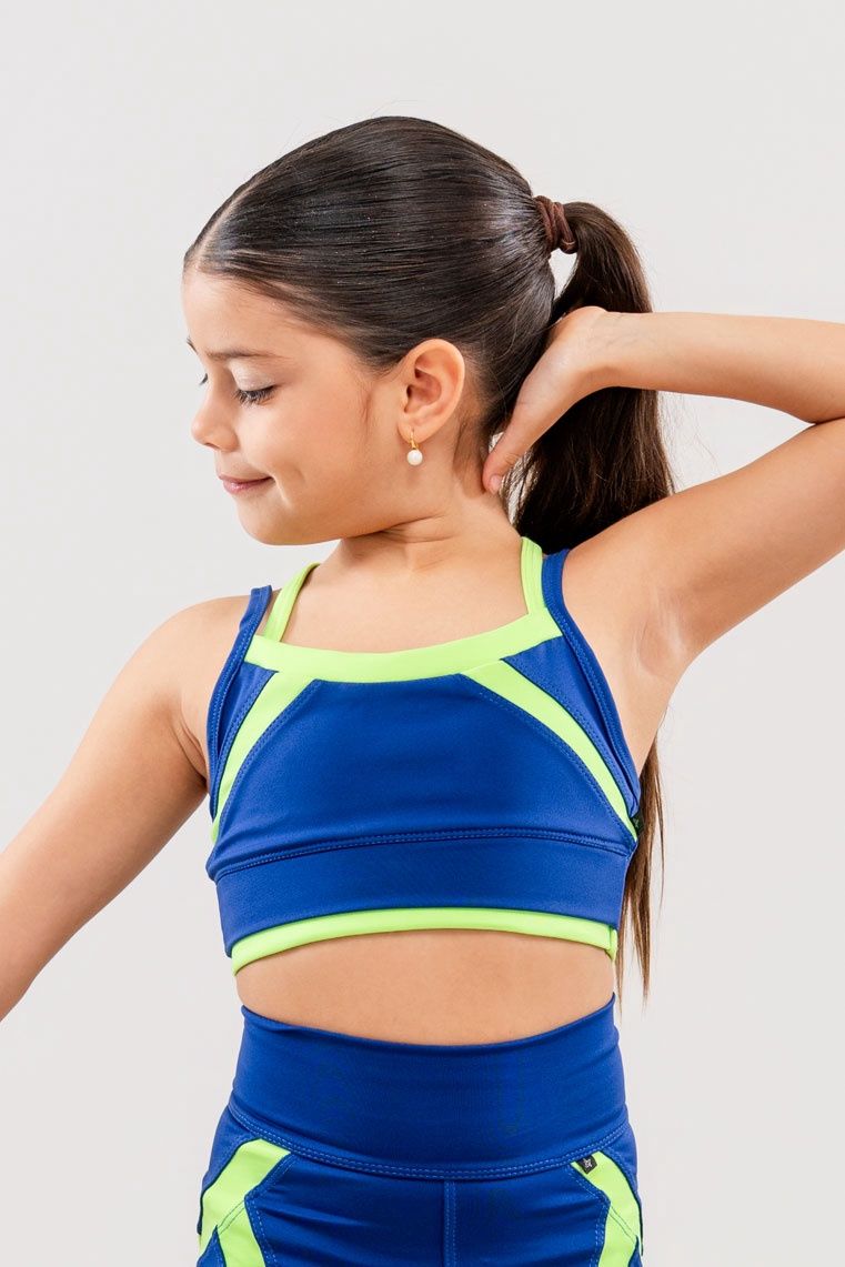 Spark Top, Color: Lime Splash, Size: 4
