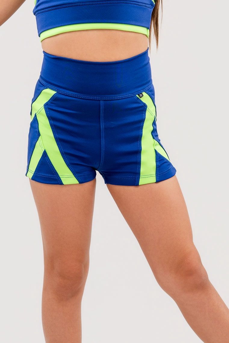 Spark Shorts, Color: Lime Splash, Size: 4