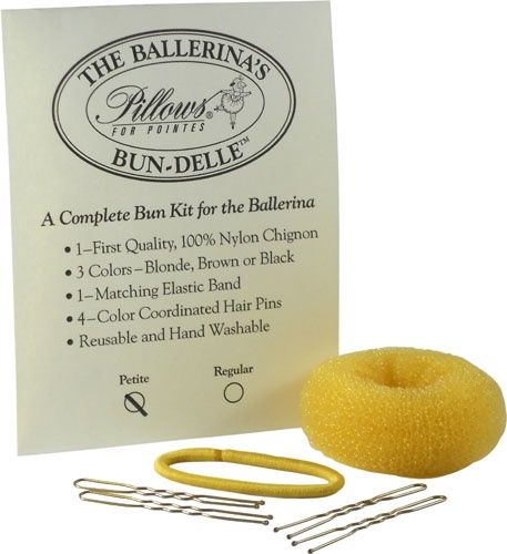 Ballerina's Bun-Delle Bun Kit, Color: Blonde, Size: Petite