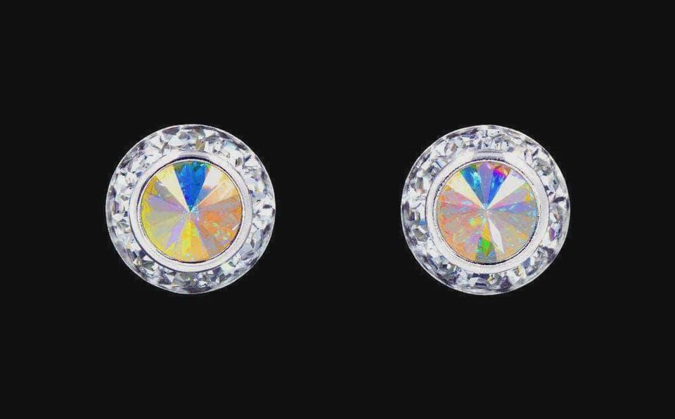 Crystal AB earrings 10/11mm 12535