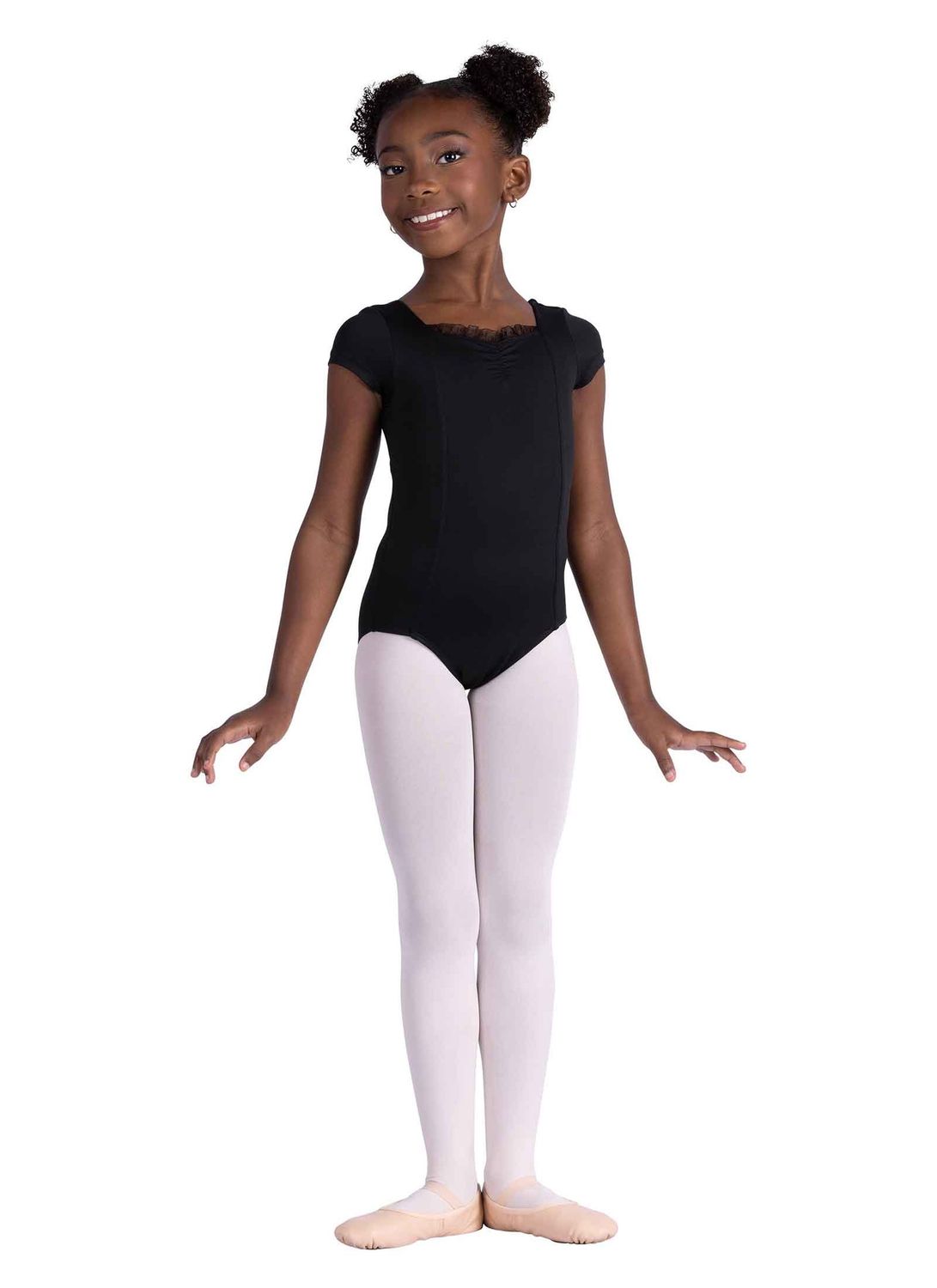 Kids Lainey Leotard 26113C, Color: Black, Size: 2/4