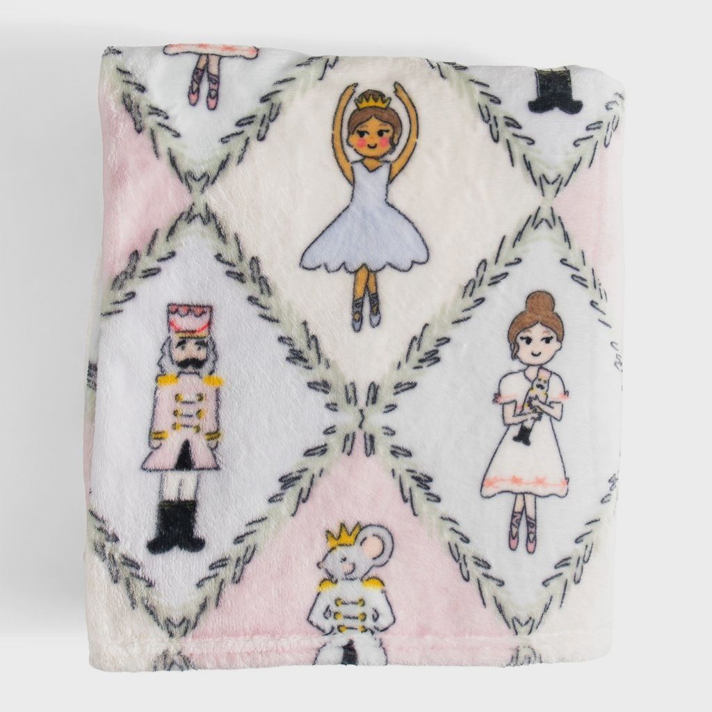 The Nutcracker Christmas Fleece Throw Blanket
