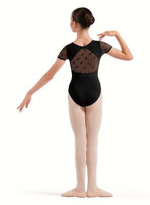 Girls' Floral Cap Sleeve Leotard CL20013