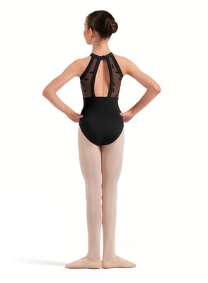 Girls' Floral Halter Leotard CL40016