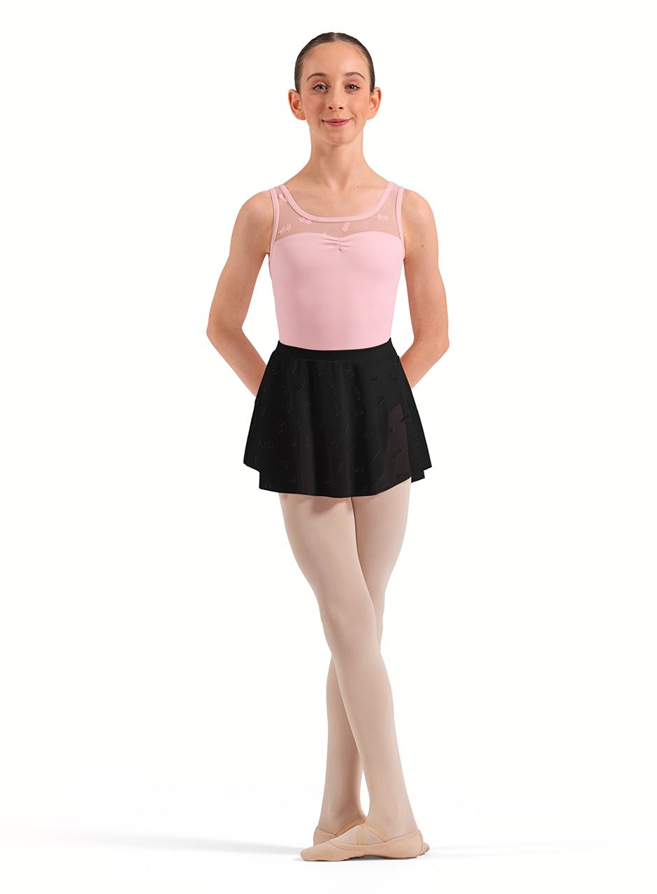 Girls' Pull On Wrap Skirt CR10009, Color: BLK, Size: 4/6