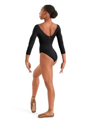 V-Neck 3/4 Sleeve Leotard M60003LM