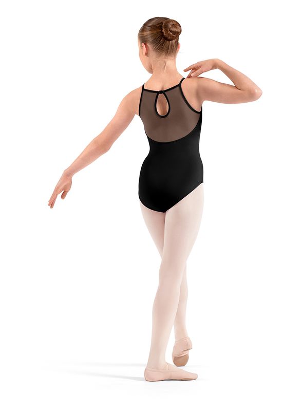 Girls' Embroidered Halter Leotard M40007C