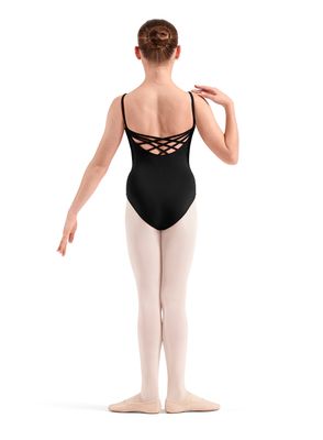Girls' Embroidered Strappy Cami Leotard M70009C