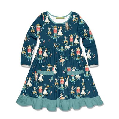 Midnight Nutcracker Pocket Dress