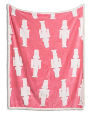 Nutcracker Wishes  Throw   Pink/White   50x60