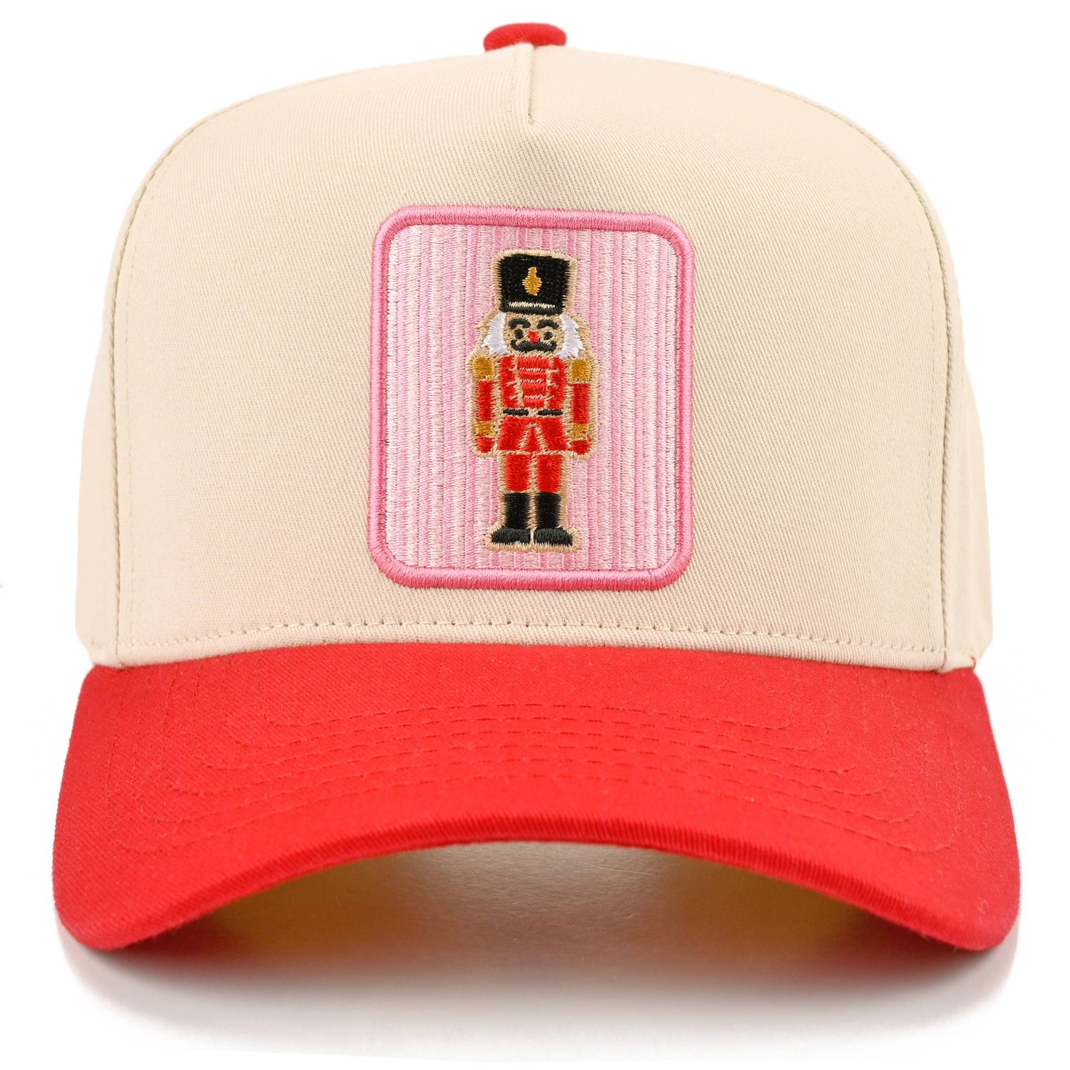 Nutcracker Embroidered Trucker Cap, Color: Red