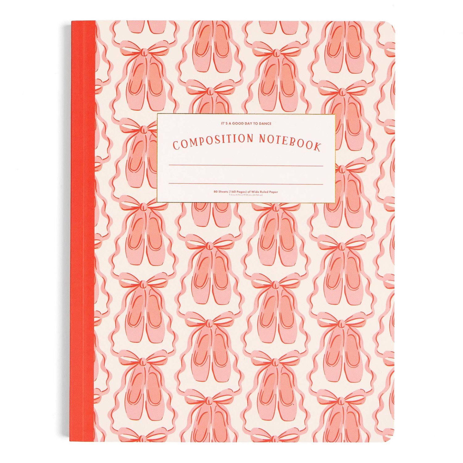 Ballet Slippers &amp; Bows Dancer Composition Notebook