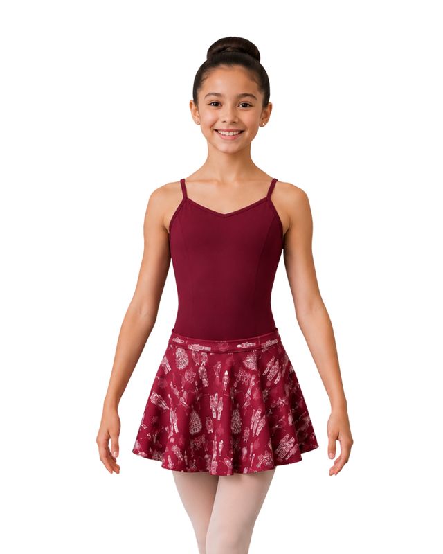 Girls' Nutcracker Ballerina Print Skirt 26410C