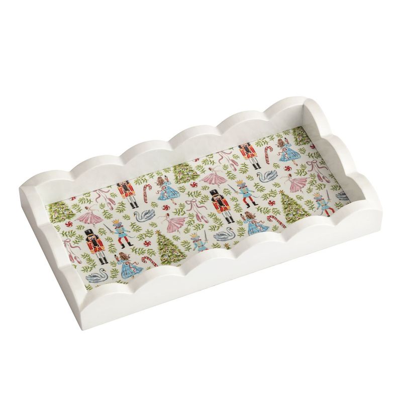 Mud Pie Nutcracker Scallop Trinket Tray