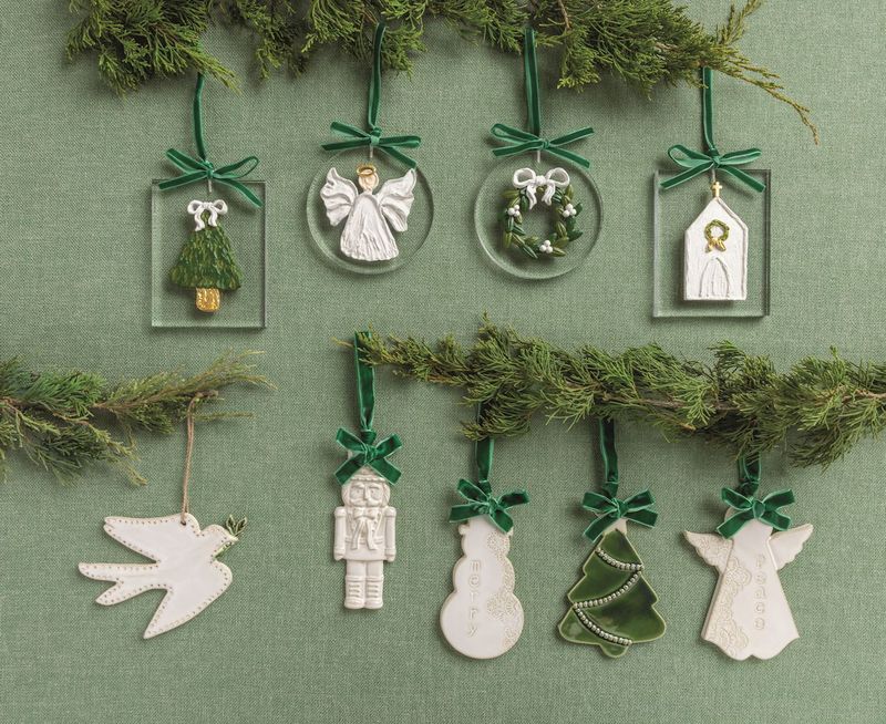 Mud Pie White Nutcracker Ornament