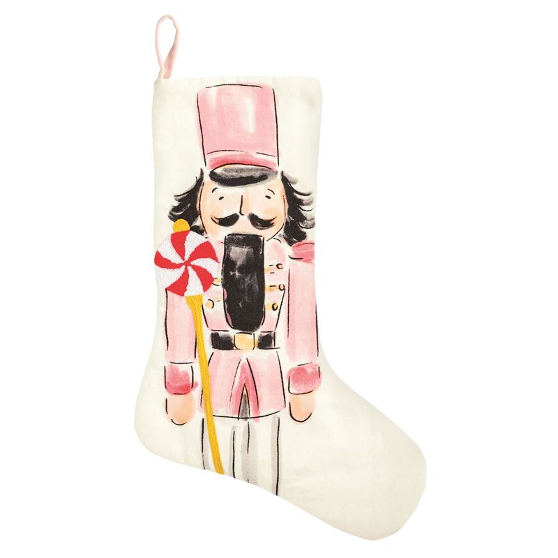Mud Pie Nutcracker Embroidered Stocking