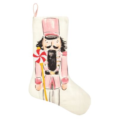 Mud Pie Nutcracker Embroidered Stocking