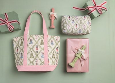 Mud Pie Nutcracker Quilted Cosmetic Case