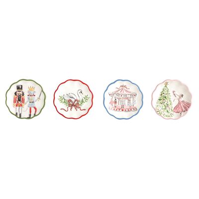 Mud Pie Winter Wonderland Tidbit Plates
