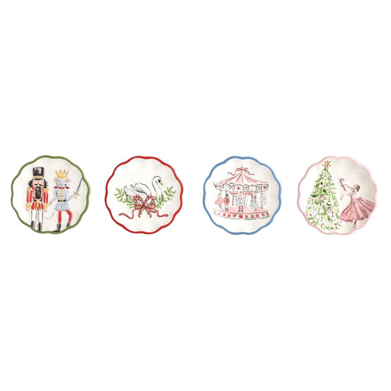 Mud Pie Winter Wonderland Tidbit Plates