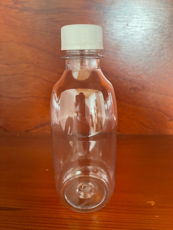 250ml PET Clear Bottle with white Cap