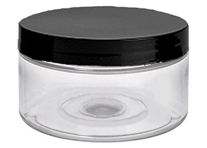 Low Profile Plastic Jars with Lids - 4oz
