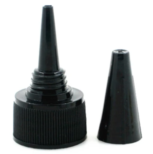 Black Twist Yorker Spout Applicator Cap