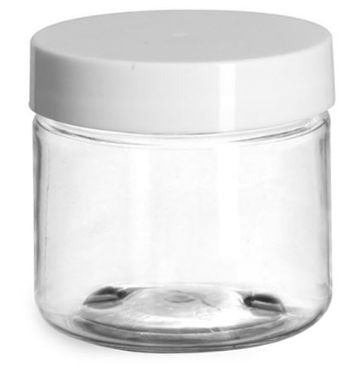 Plastic Jars with Lids - 2oz