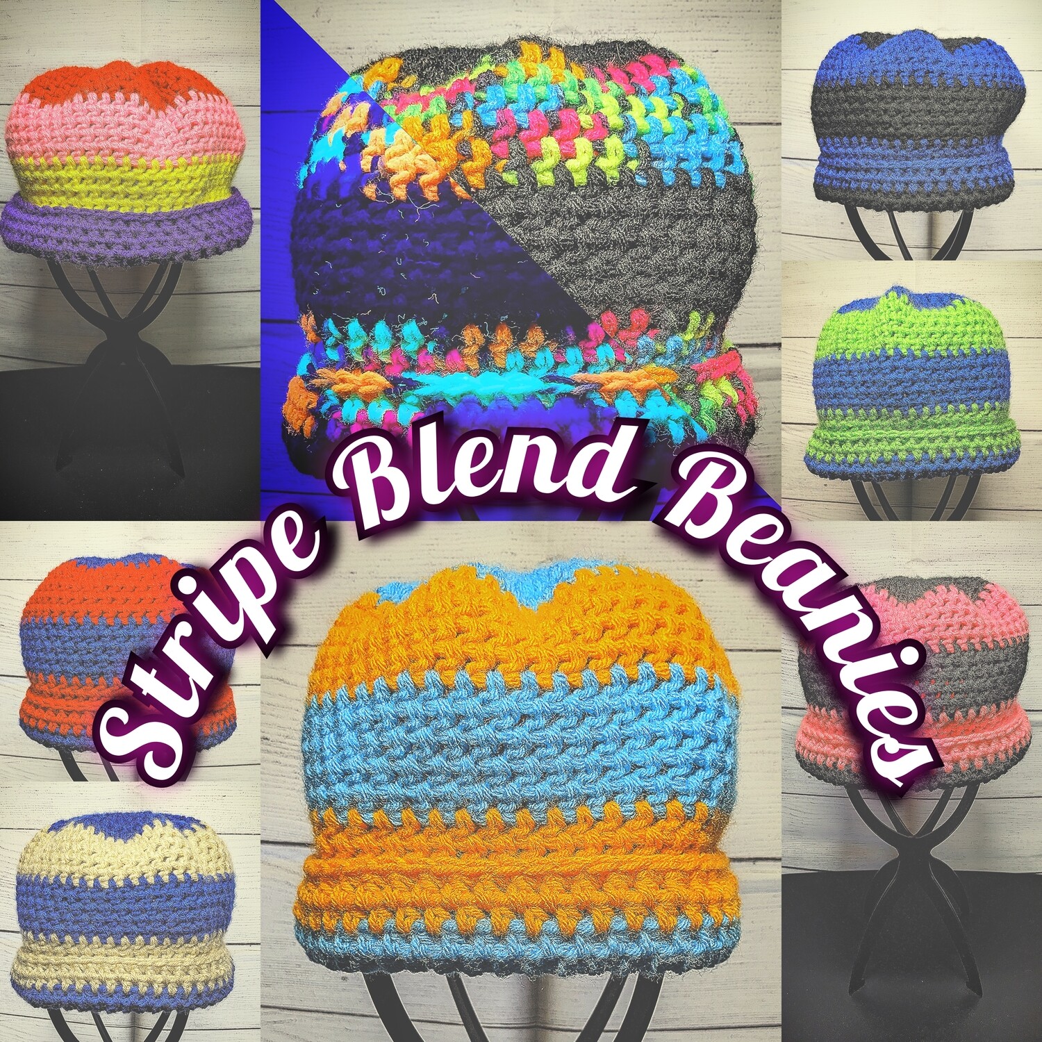Stripe Blend Beanies