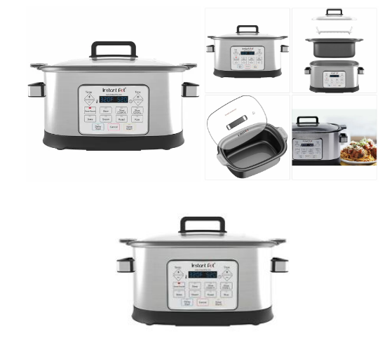 Instant Pot Gem Electric Pressure Cooker, Programmable Multi-Use Slow Cooker, 6
