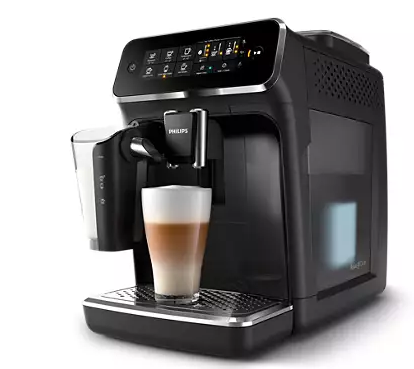 Philips 3200 Series Fully Automatic Bean-to-Cup Espresso Machine. LatteGo Milk Solution.
