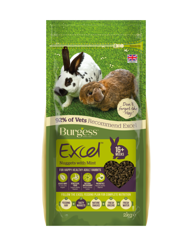 BURGESS Excel Nuggets with Mint for Adult Rabbits 1.5KG
