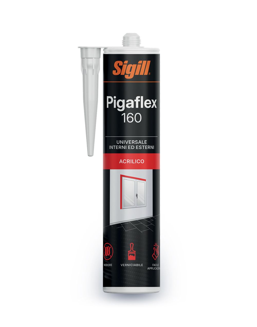 SIGILL PIGAFLEX 160 EDIL.BIANCO CARTUCCIA 300 ml ACRILICO