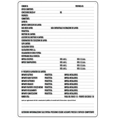 SEGNALE DIR.LAVOR.MONOCOLOR. 43X 68