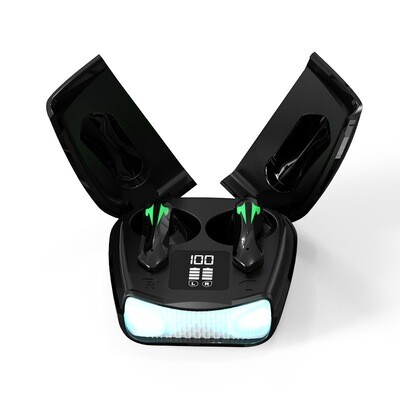 X16 PRO Scissor Door HNew fones de ouvido de baixa latência E-sports jogo sem fio fones de ouvido iluminação colorida carro esportivo feito